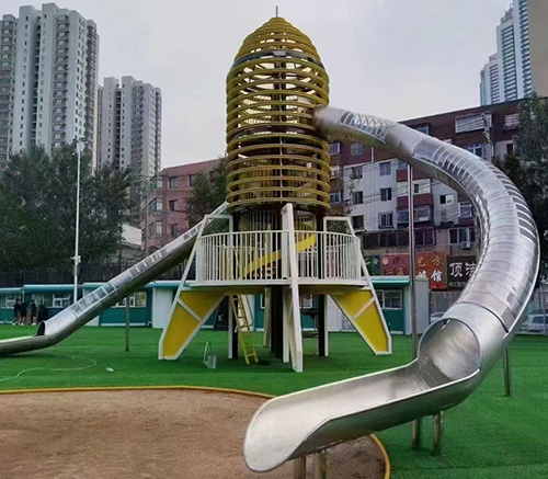 不锈钢螺旋滑梯